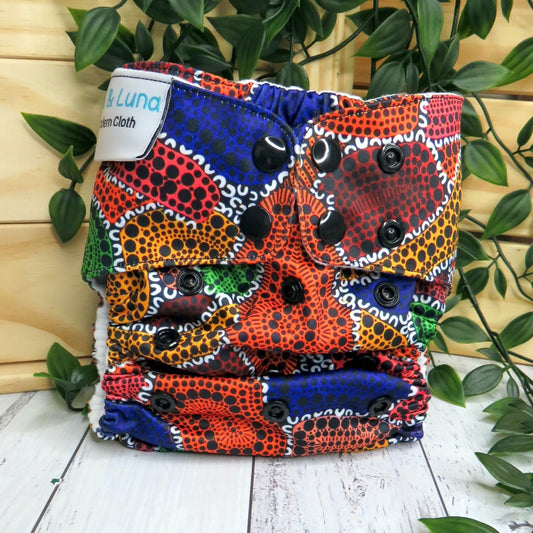 School Days - Double Row Cloth Nappy