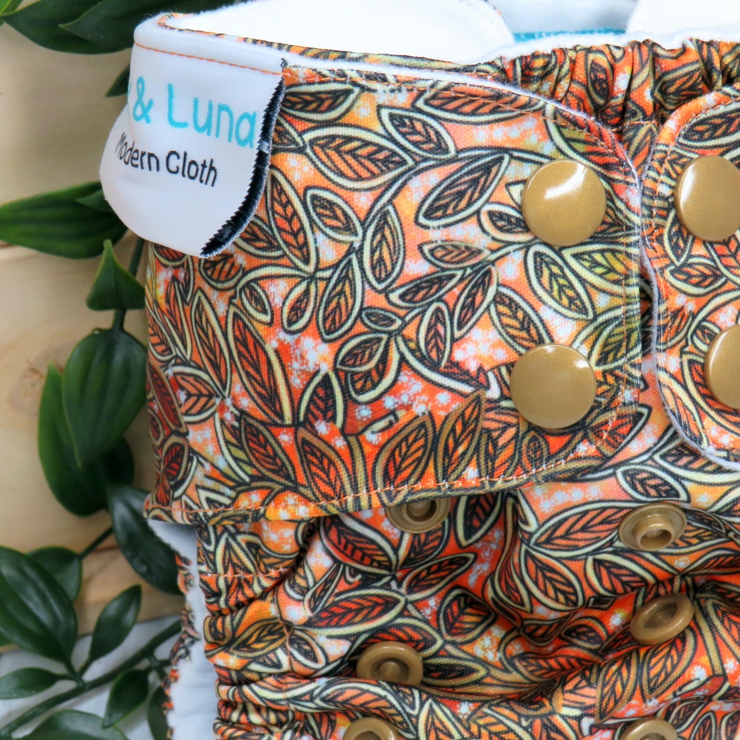 Wattle - Double Row Cloth Nappy