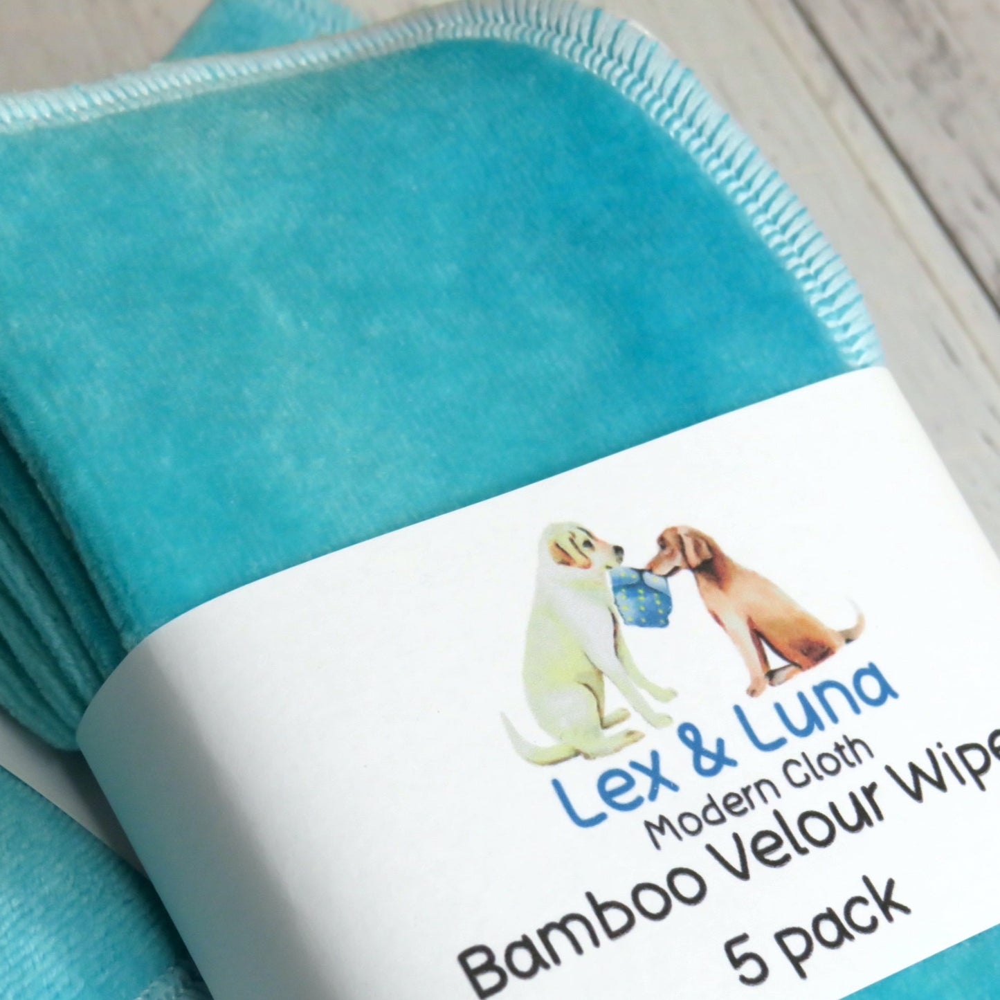 Luna Blue - Bamboo Velour Cloth Wipes