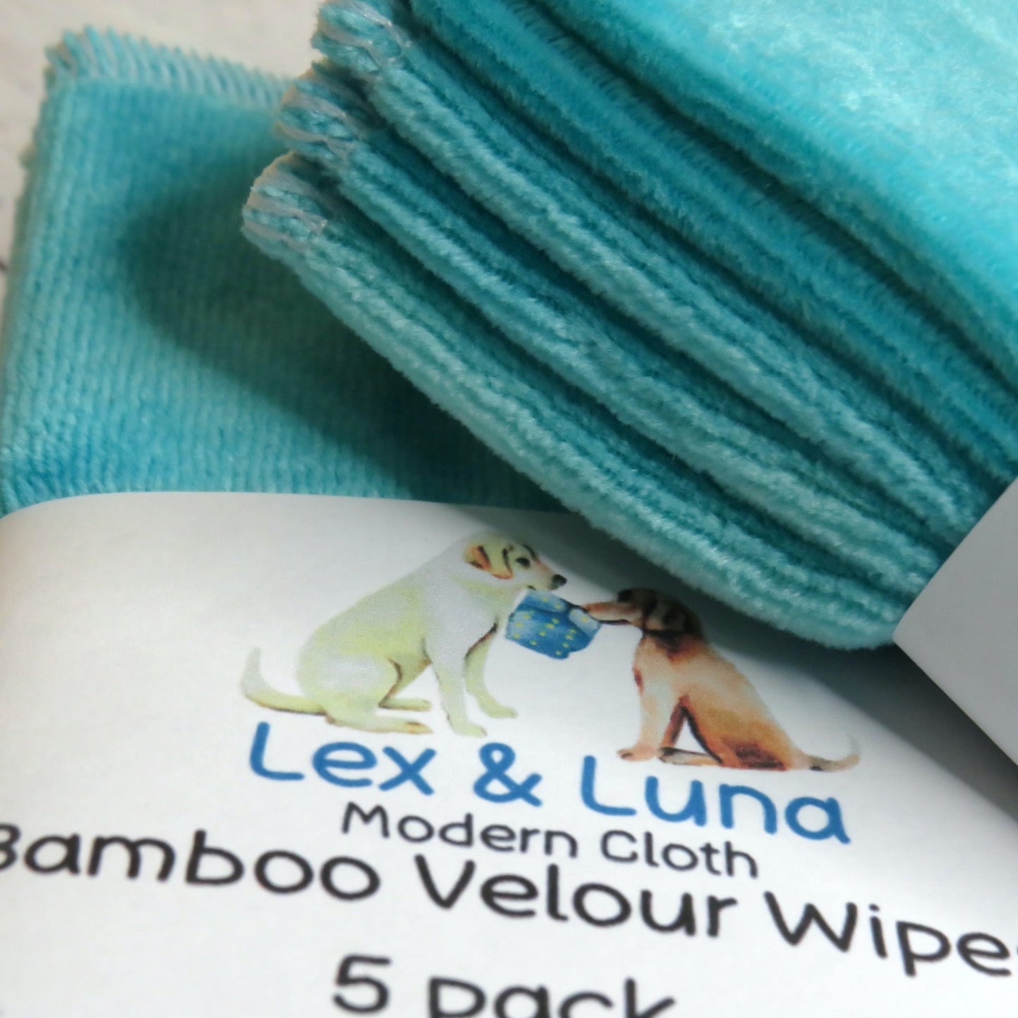 Luna Blue - Bamboo Velour Cloth Wipes