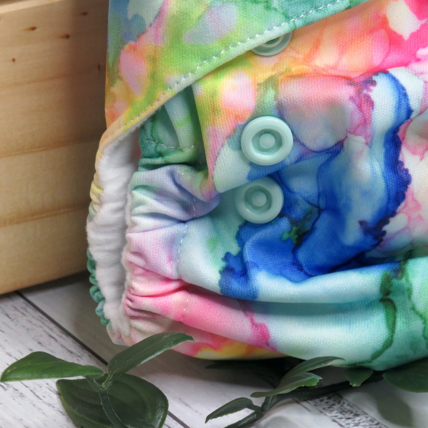 Ink Blobs - Newborn Cloth Nappy