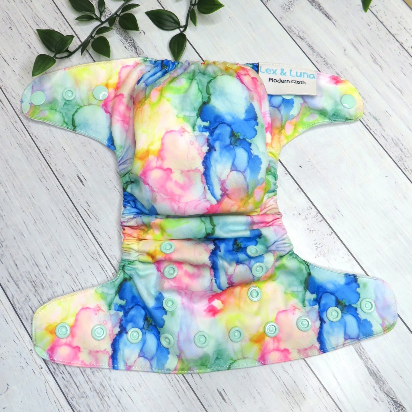 Ink Blobs - Newborn Cloth Nappy