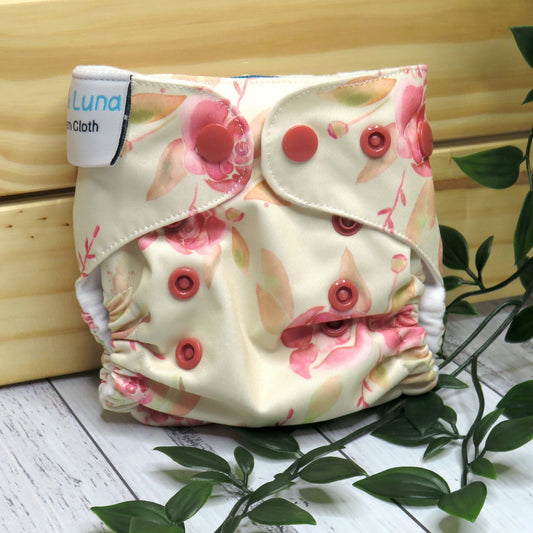 Vintage Blooms - Newborn Cloth Nappy