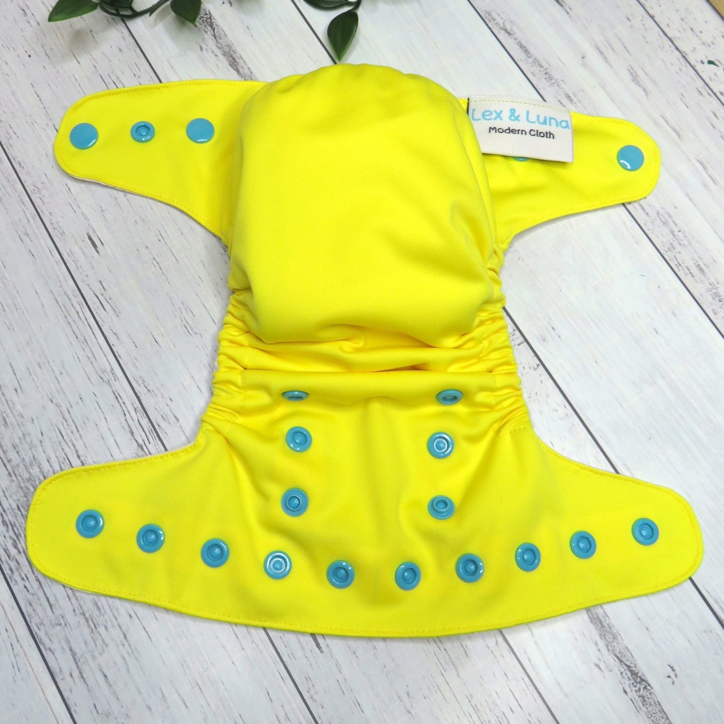 Yellow Lex - Newborn Cloth Nappy