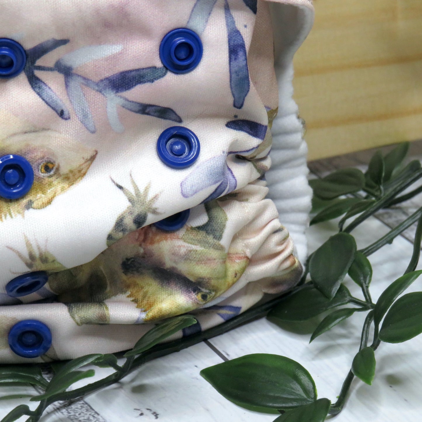 Feisty Lizards - Single Row Cloth Nappy