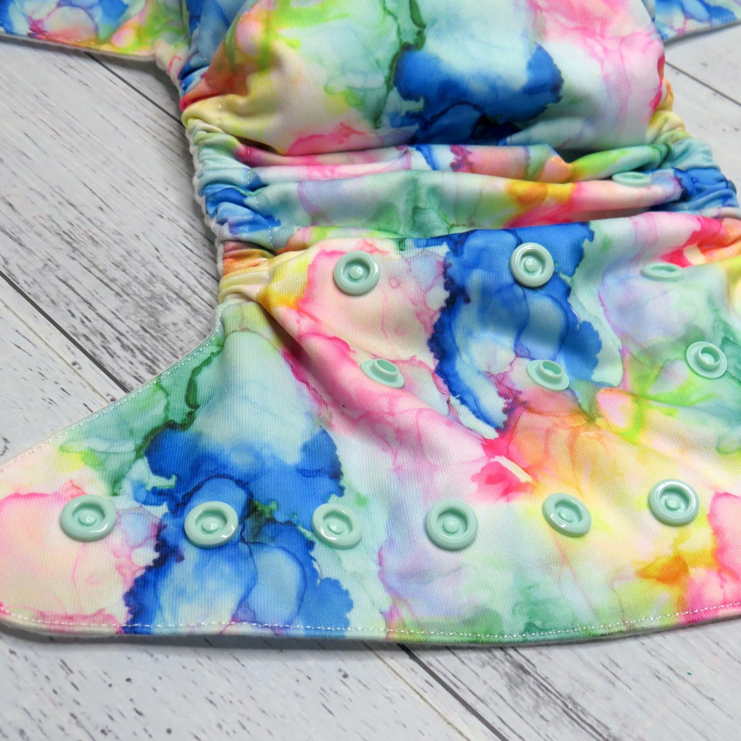 Ink Blobs - Single Row Cloth Nappy