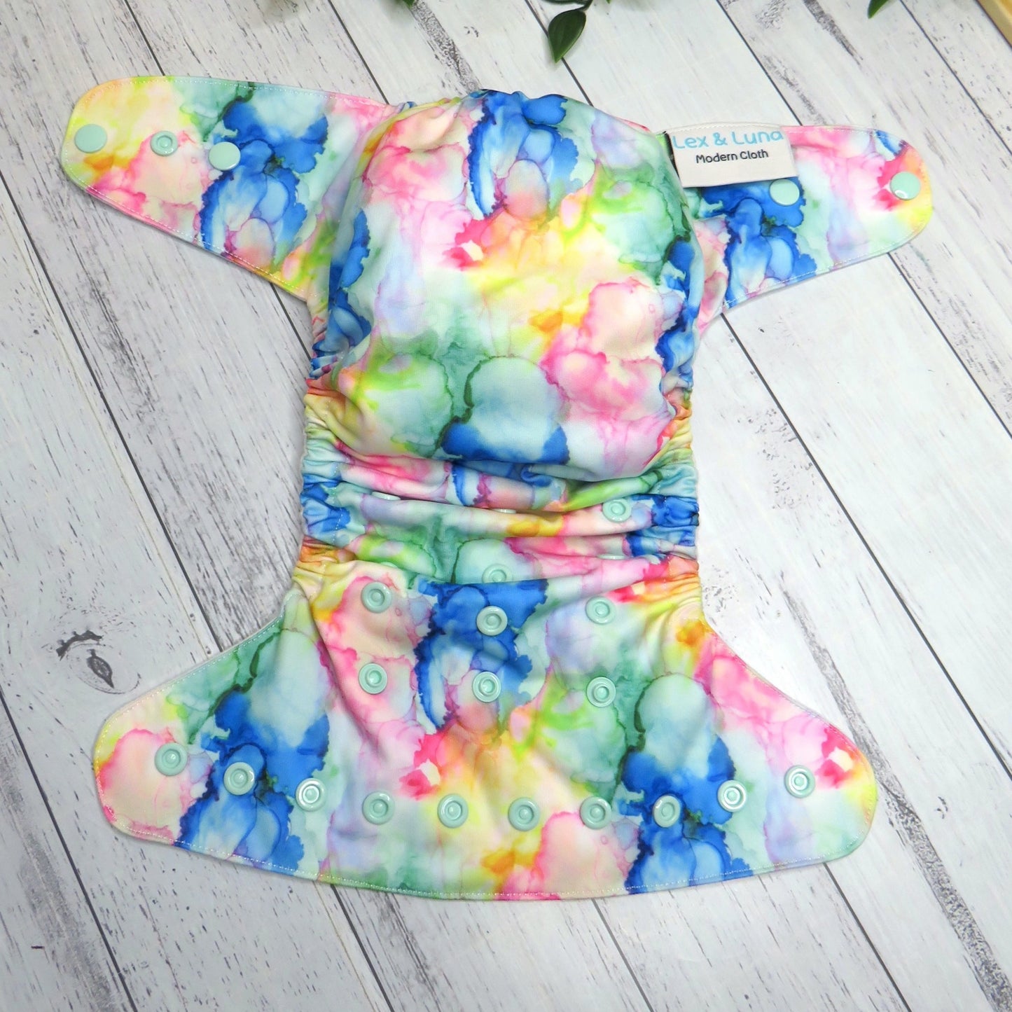 Ink Blobs - Single Row Cloth Nappy