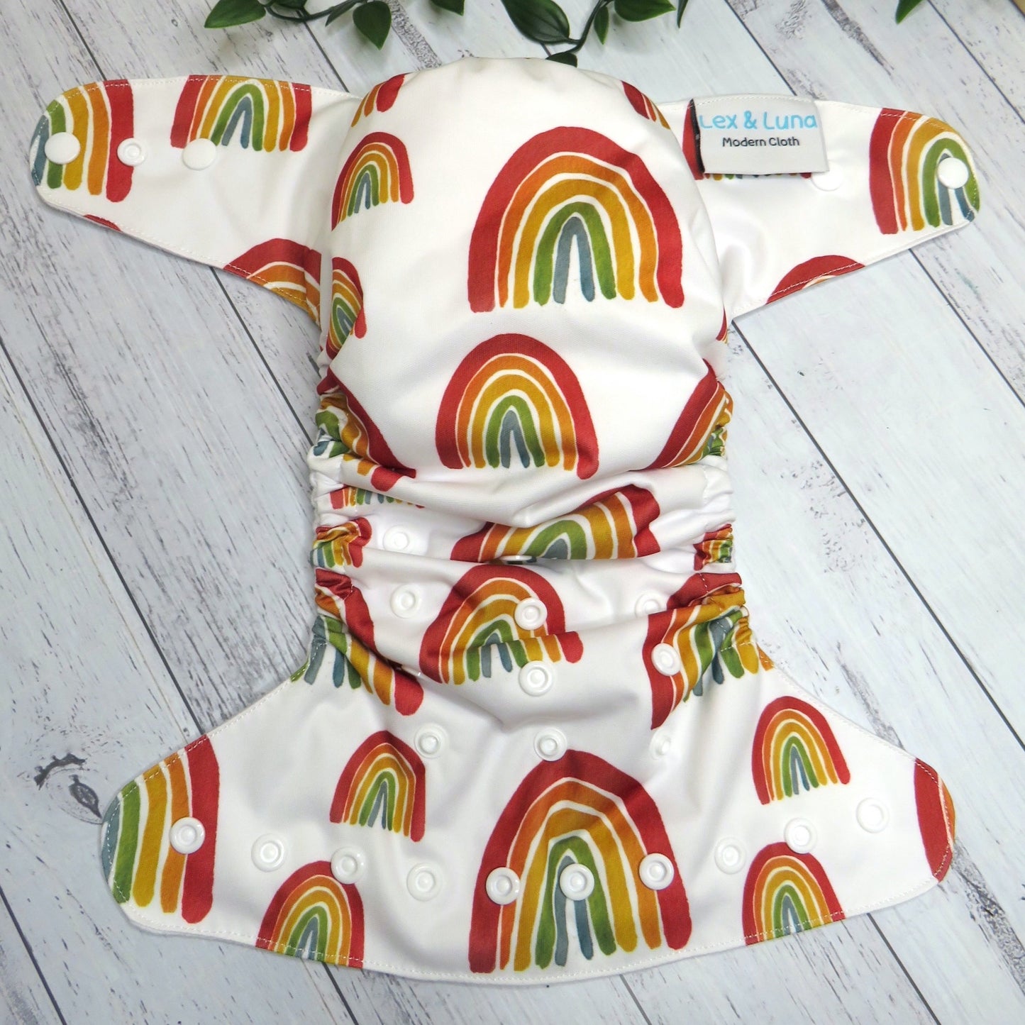 Rainbow of Hope - Single Row Cloth Nappy