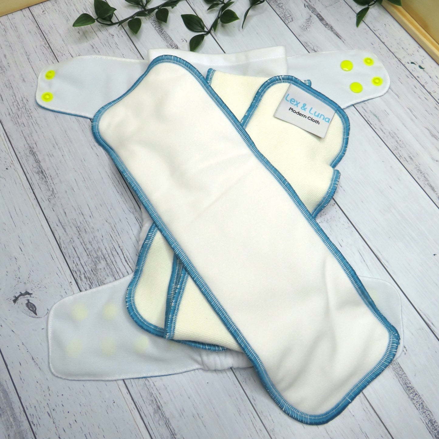 Luna Blue - Double Row Cloth Nappy