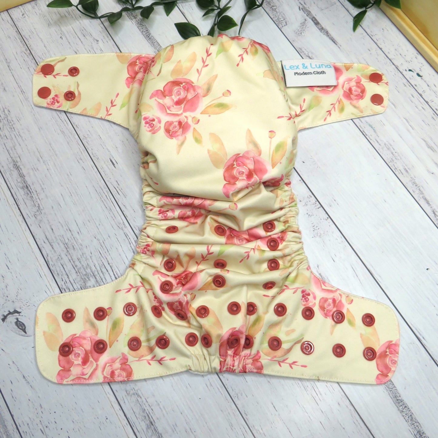 Vintage Blooms - Double Row Cloth Nappy