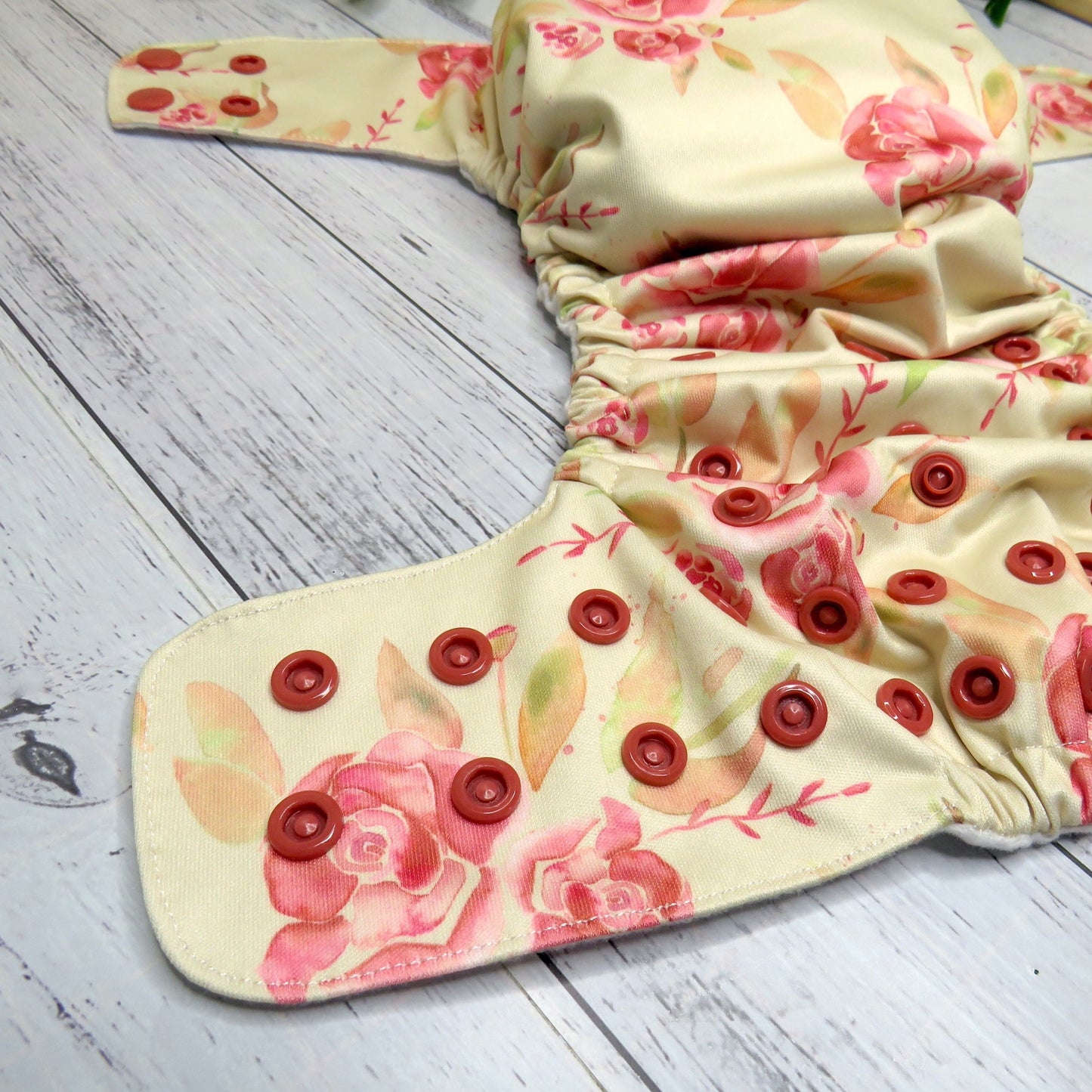 Vintage Blooms - Double Row Cloth Nappy