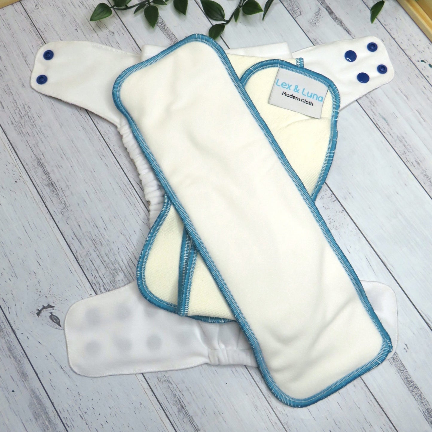 Feisty Lizards - Double Row Cloth Nappy
