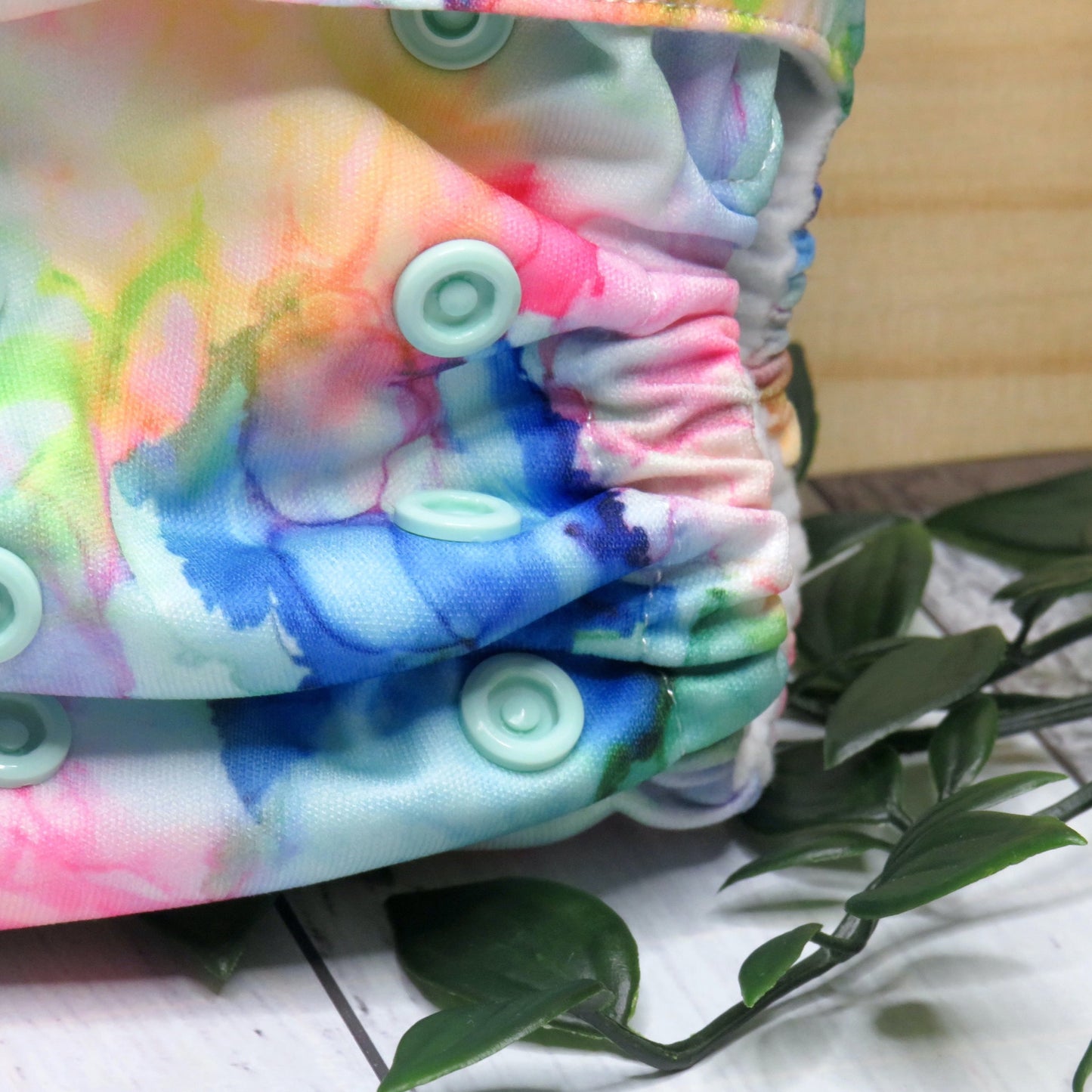 Ink Blobs - Double Row Cloth Nappy