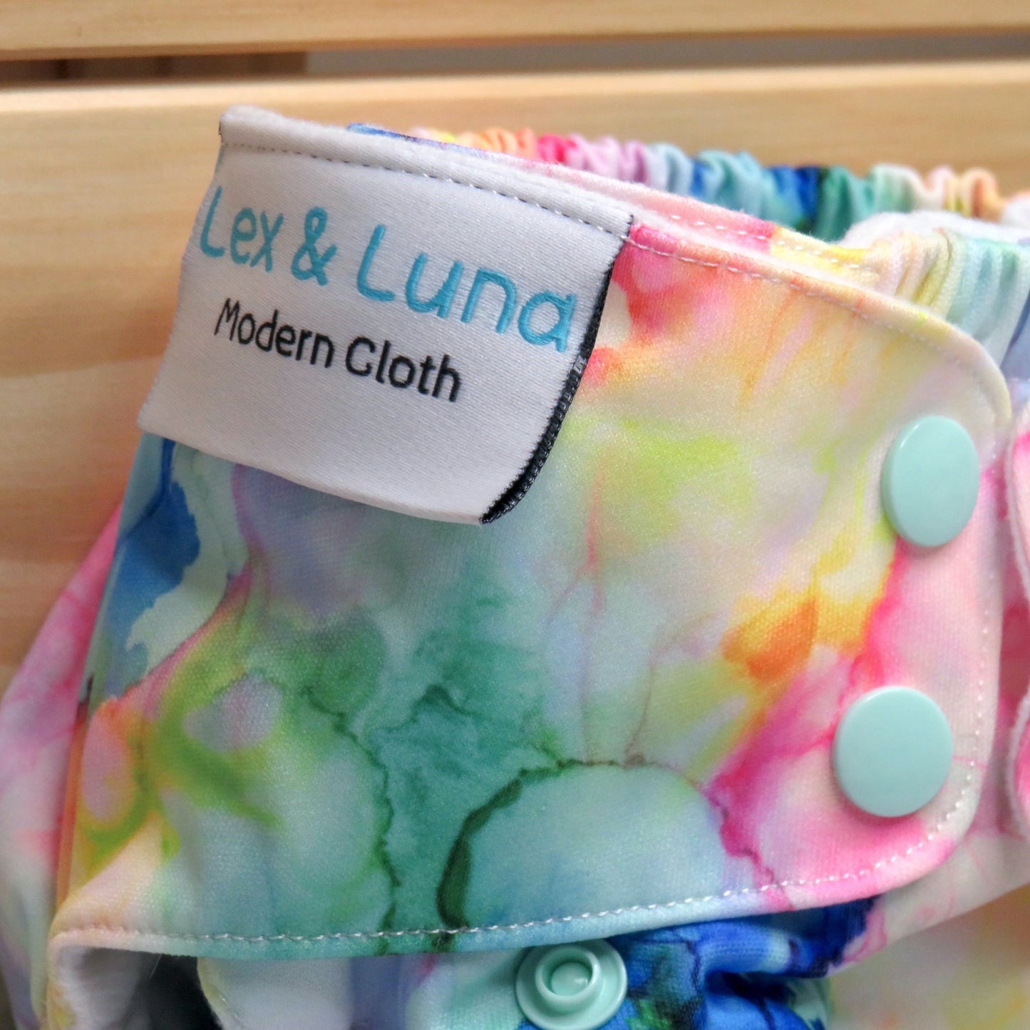 Ink Blobs - Double Row Cloth Nappy