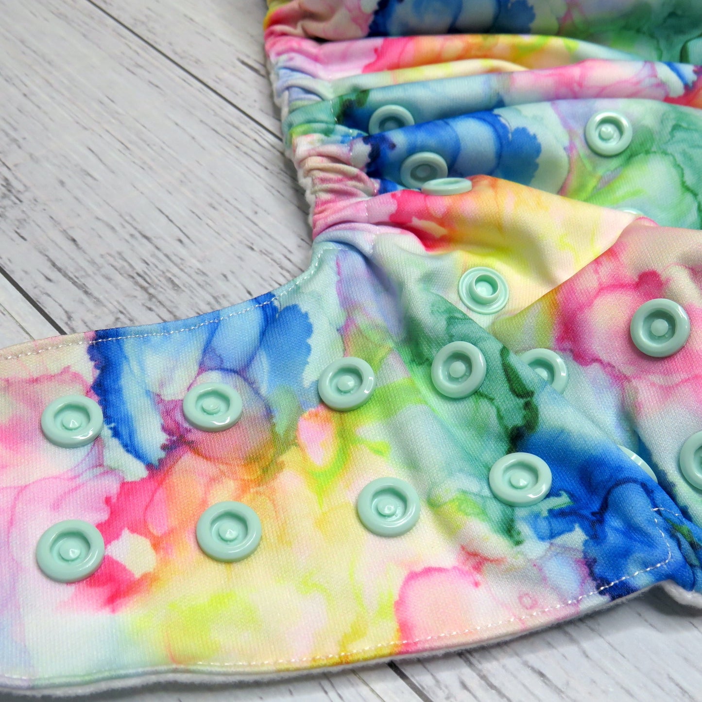 Ink Blobs - Double Row Cloth Nappy