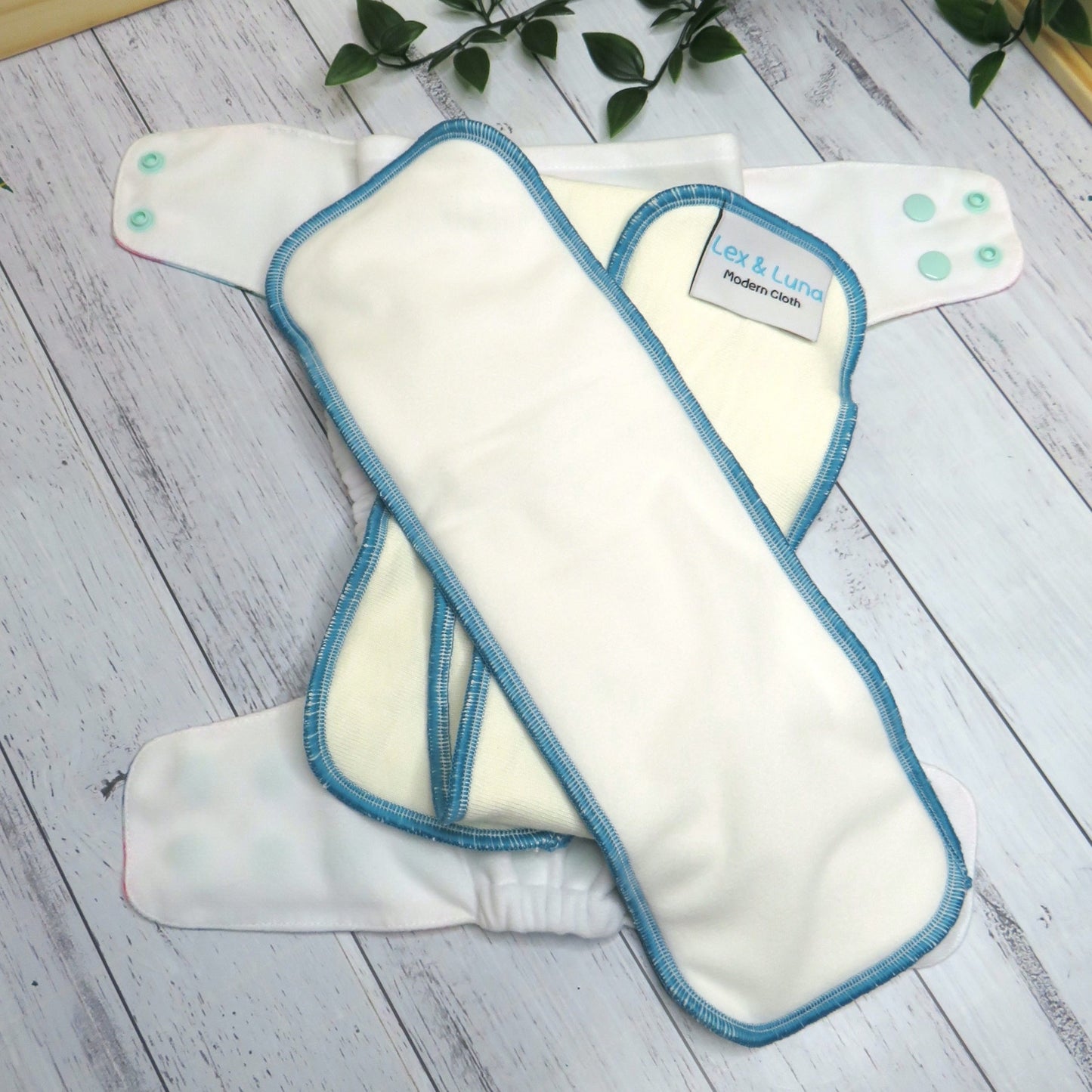 Ink Blobs - Double Row Cloth Nappy