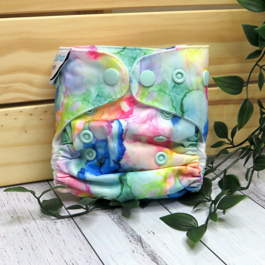Ink Blobs - Newborn Cloth Nappy