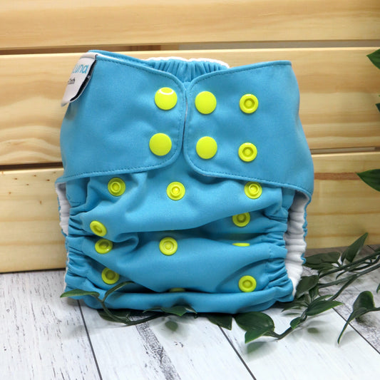 Luna Blue - Double Row Cloth Nappy