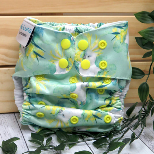 For Wattle - Double Row Cloth Nappy